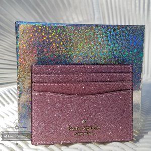 Kate Spade SMALL Lola SLIM Card Holder Rose Pink